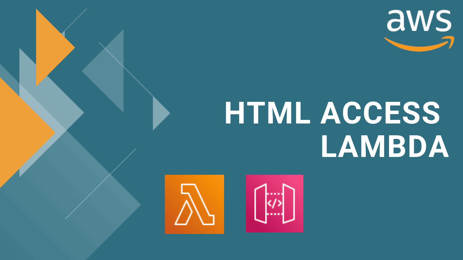 Lambda Trigger through HTML